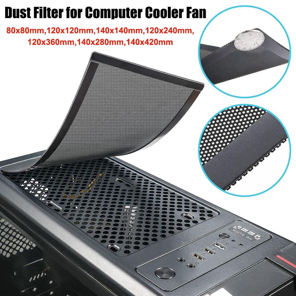 Dust Filter Pc - Nieuwe PVC Stoffilterkap Magnetisch Frame Zwart