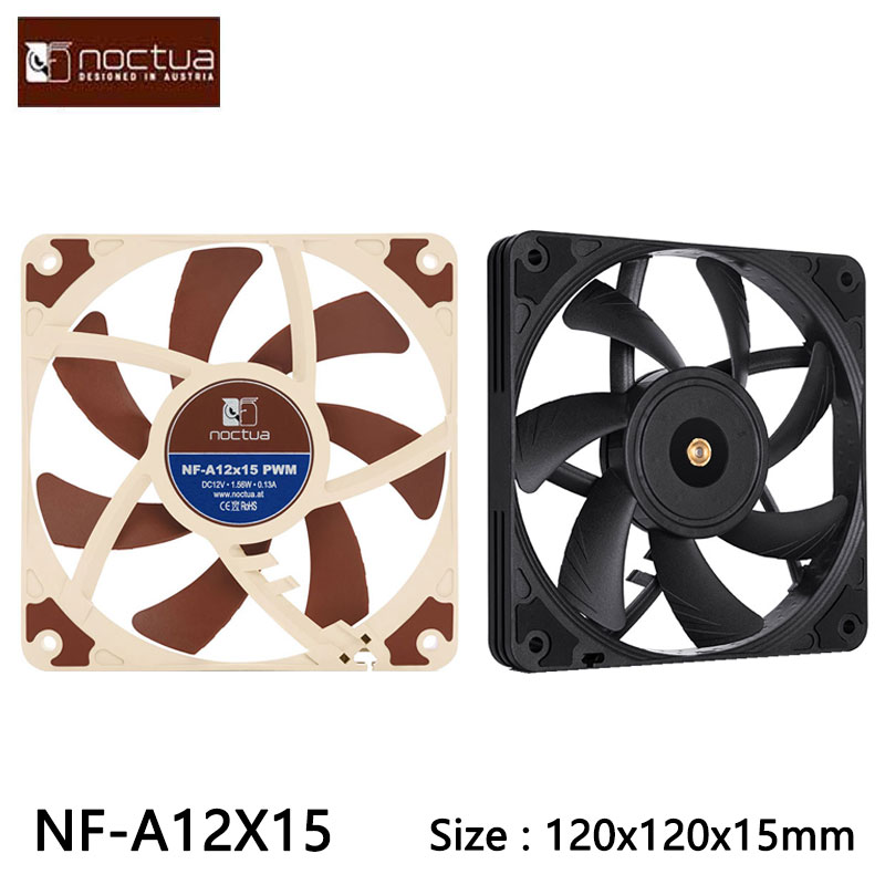 Case Fan Controller - Noctua NF-A12x15 120X120X15mm chassisventilator, ultradunne chassisventilator