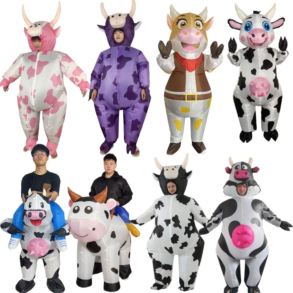 Case Fans - Halloween stierenvormig opblaasbaar kostuum geschikt voor