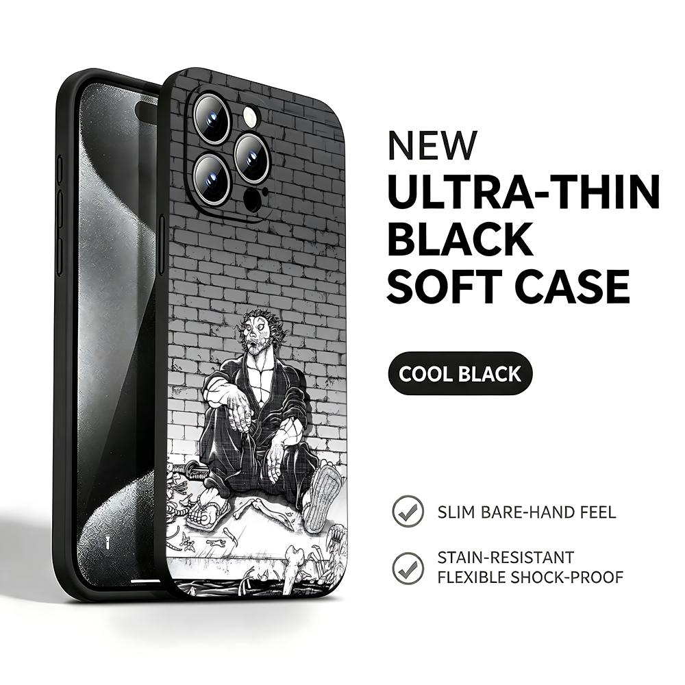 Mini Pc Case - Hot Anime Baki-Dou Telefoonhoesje voor iPhone