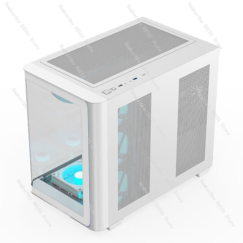 Pc Chassis - Panoramisch gebogen glazen desktop pc-behuizing ATX