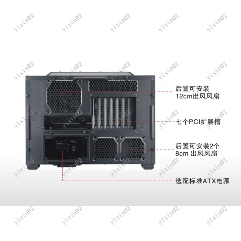 ATX moederbordcomputerbehuizin - Pc Chassis recensie en prijs