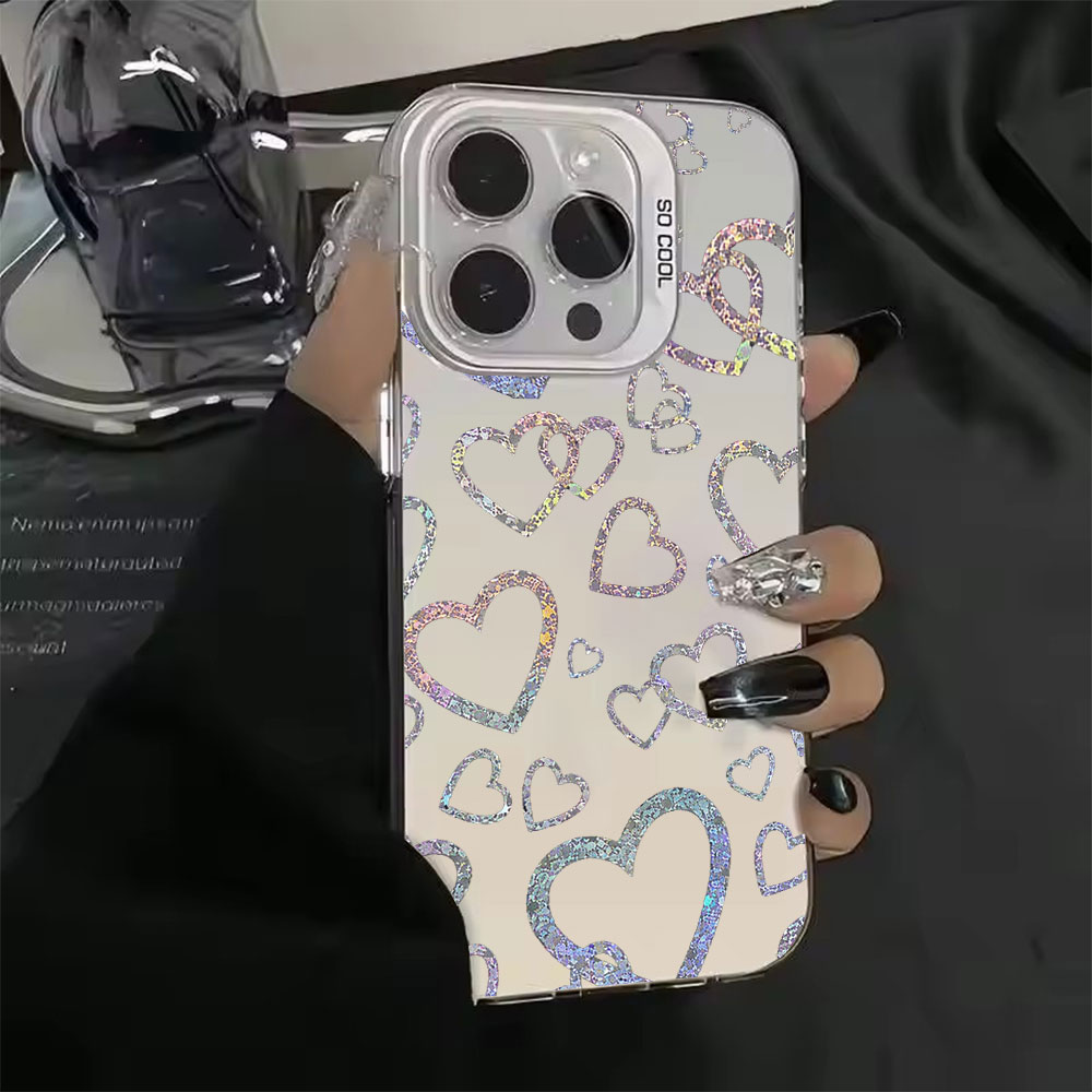 Kleurrijke hoes met hartprint  - Matte Pc Case recensie en prijs