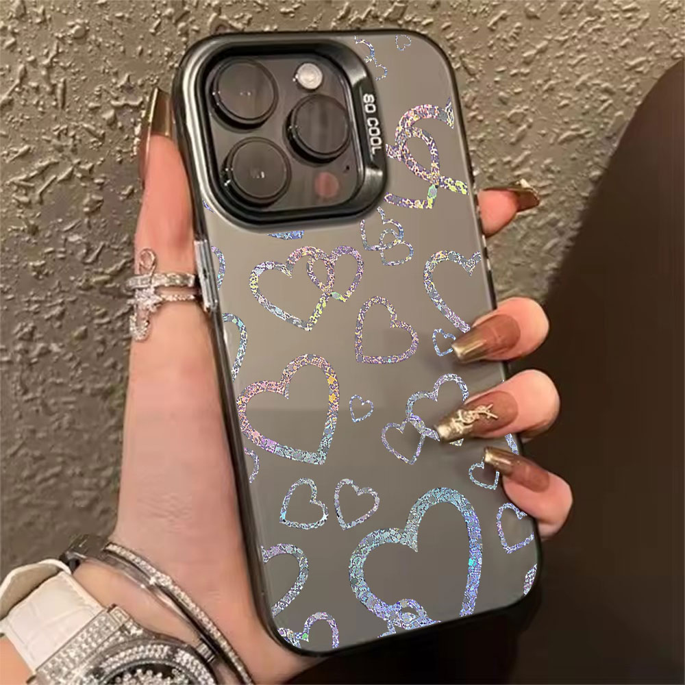 Kleurrijke hoes met hartprint  - Matte Pc Case recensie en prijs