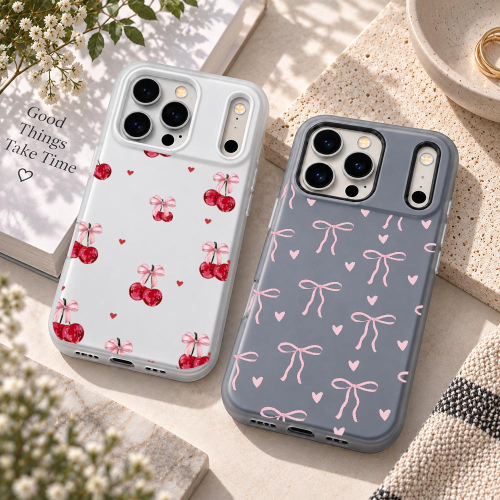 Schattig roze hart met strik t - Matte Pc Case recensie en prijs